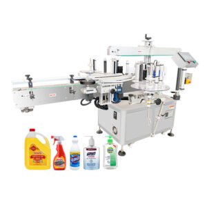 Automatic Horizontal Single Dual Side Flat Round Square Bottles Labeling Machine